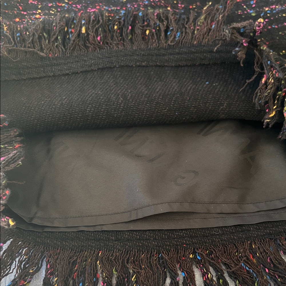 Ganni Black Multicolor Tweed Mini Skirt - Picture 4 of 5